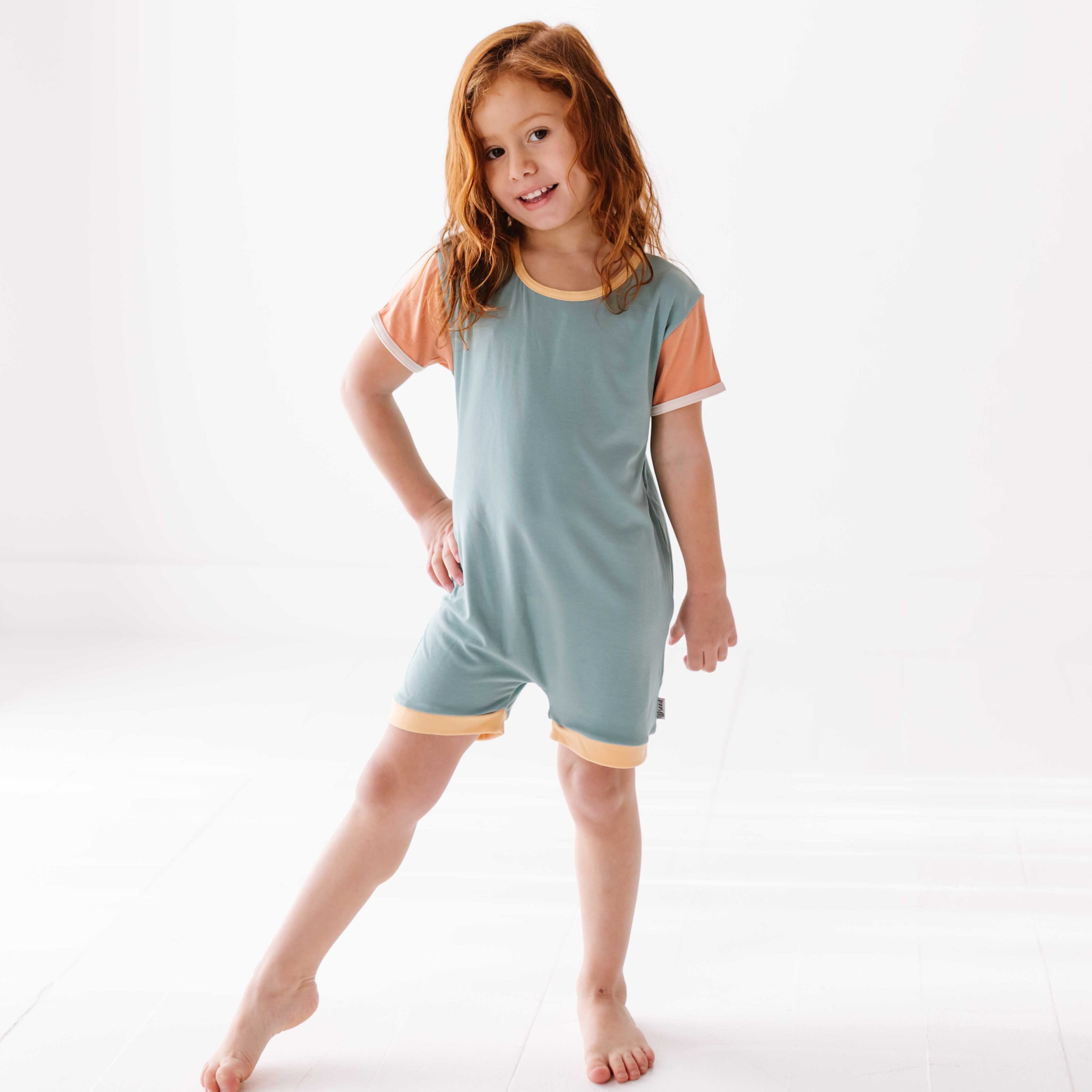 Blush and Breeze Kid's Shorty Romper