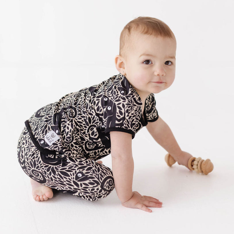 Blending In Short Long Romper