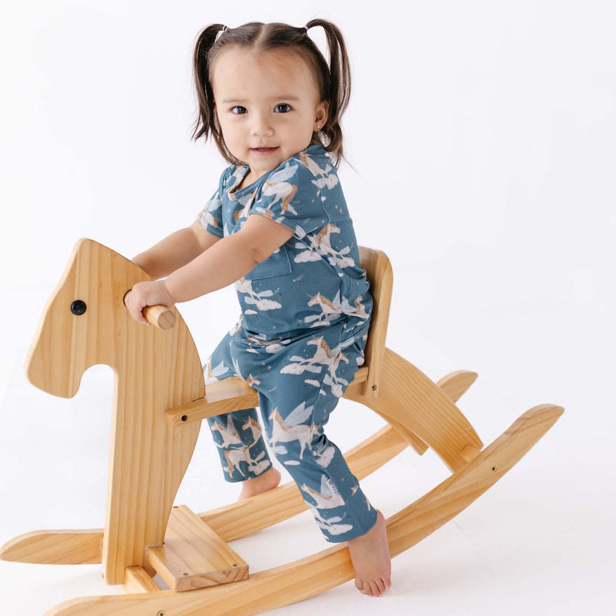 Unicorn Dreams Short Long Romper
