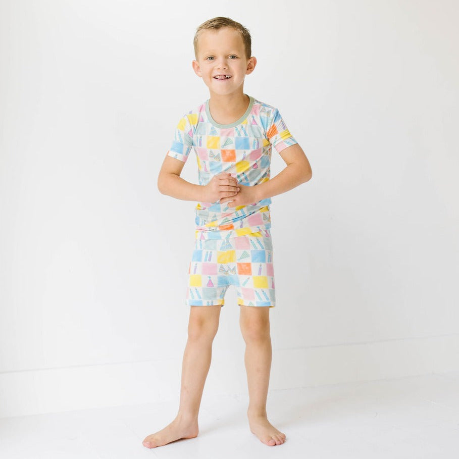 Make A Wish Two Piece Kid's Short Jammie Set (6-12/14)
