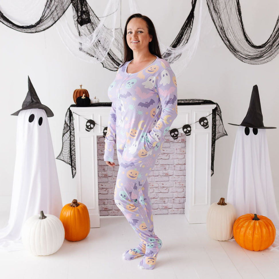 Creep It Cute At Your Leisure Snap Down Adult Romper Luxe Edition | Cotton Bamboo Blend