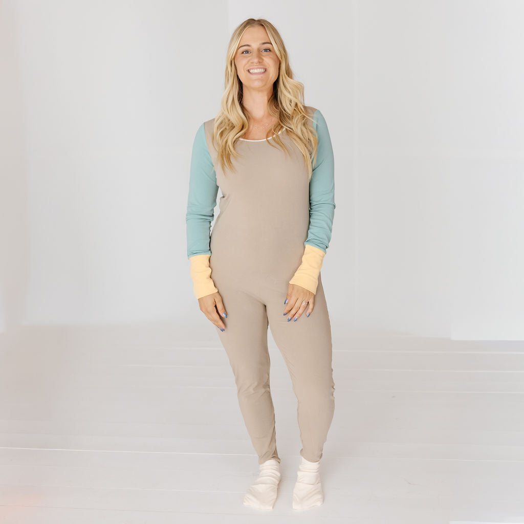 Moss & Mellow At Your Leisure Essential Adult Romper Luxe Edition | Cotton Bamboo Blend