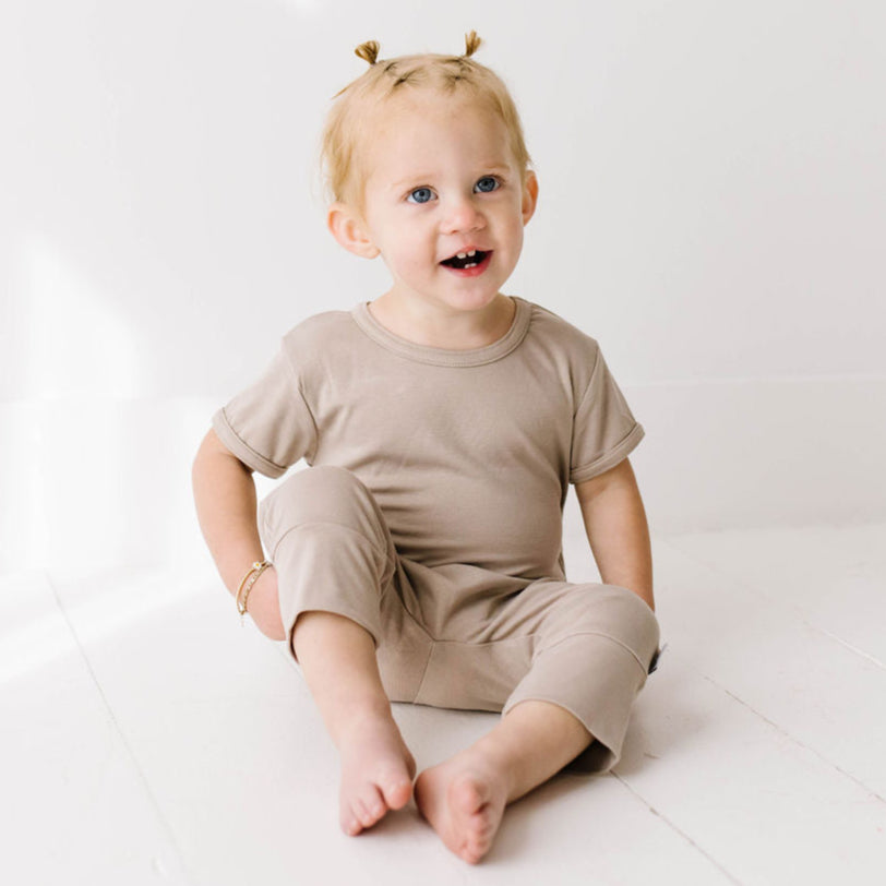 Taupe Short Long Romper