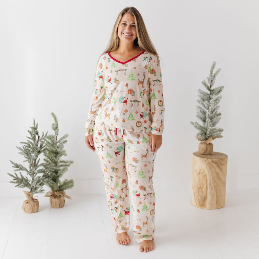 Jolly Jingles Women's Long Sleeve Two Piece Set