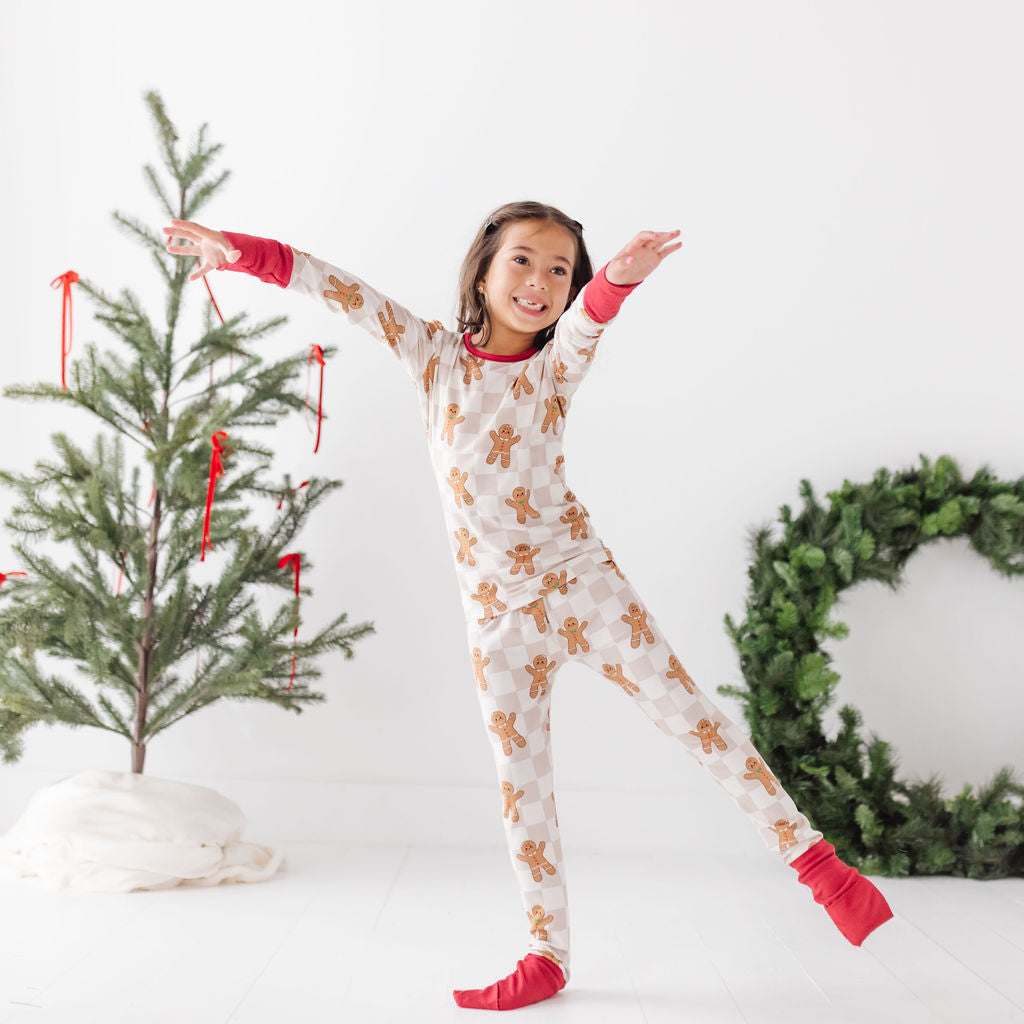 Sugar and Spice All Wrapped Up Kid's Two Piece Jammie Set
