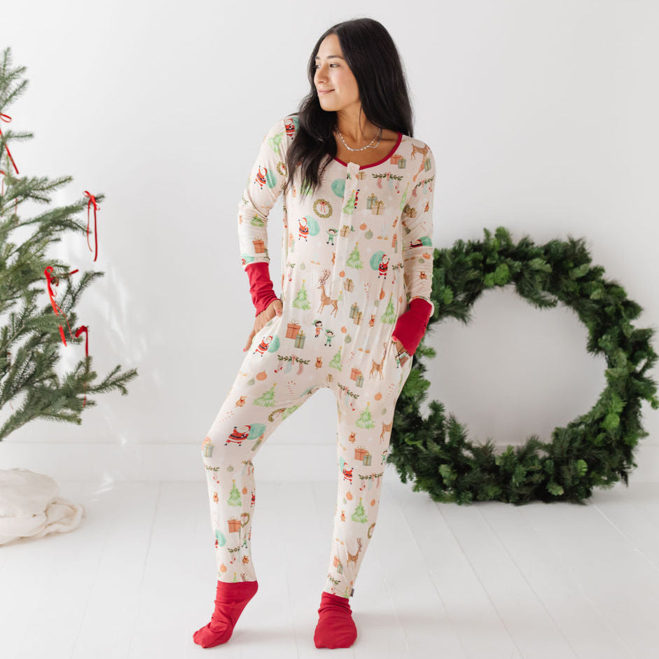 Jolly Jingles At Your Leisure Snap Down Adult Romper