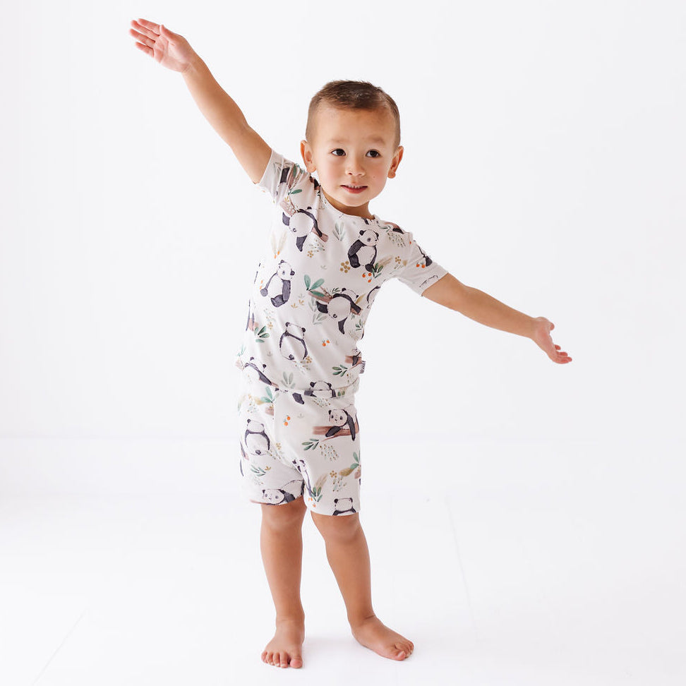 Panda Pals All Wrapped Up Kid's Short Two-Piece Set