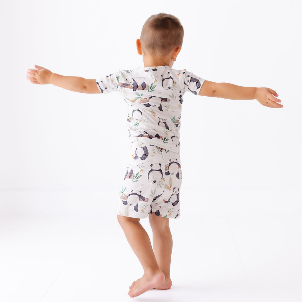 Panda Pals All Wrapped Up Short Two-Piece Set