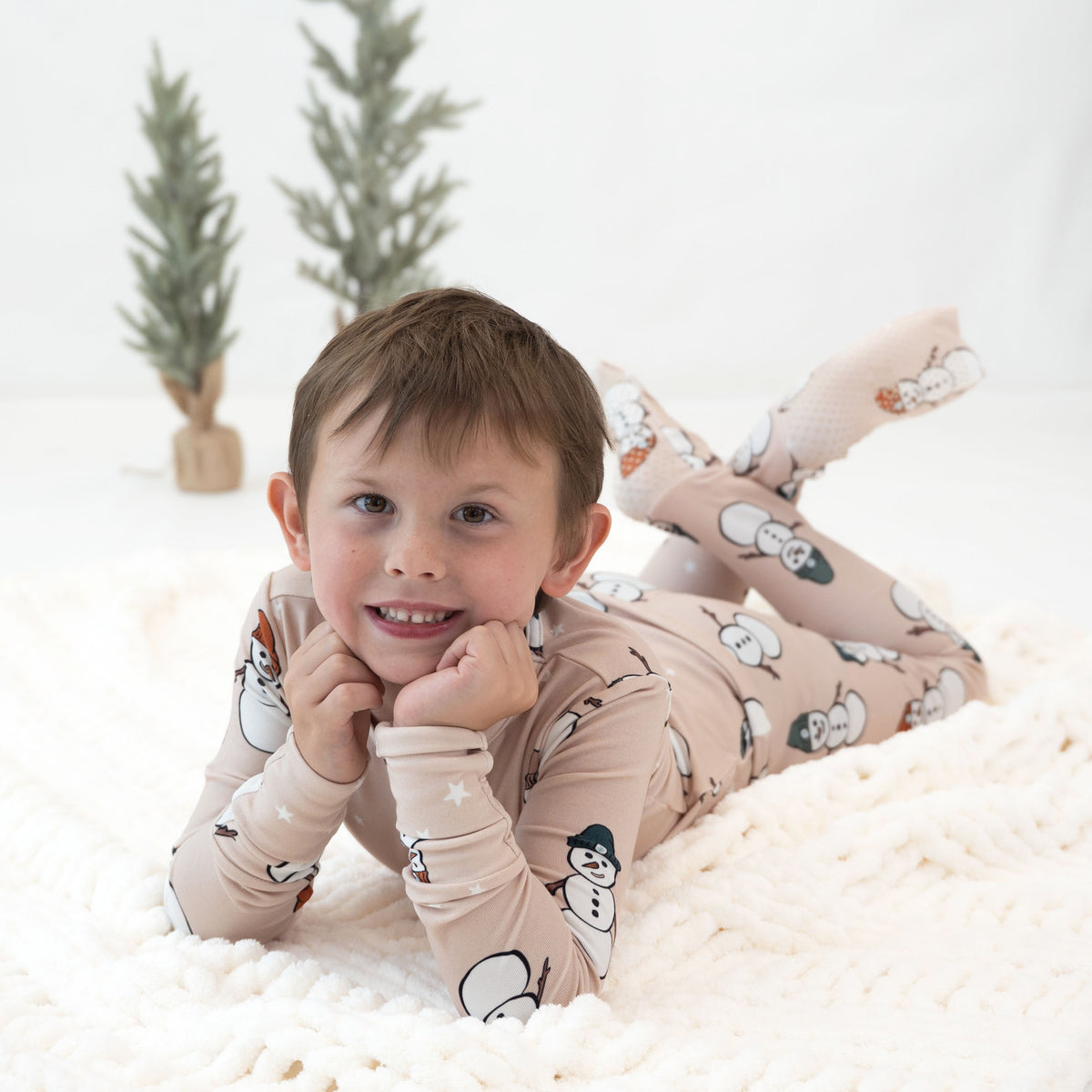 Snow Much Fun All Wrapped Up Kid's Two Piece Jammie Set