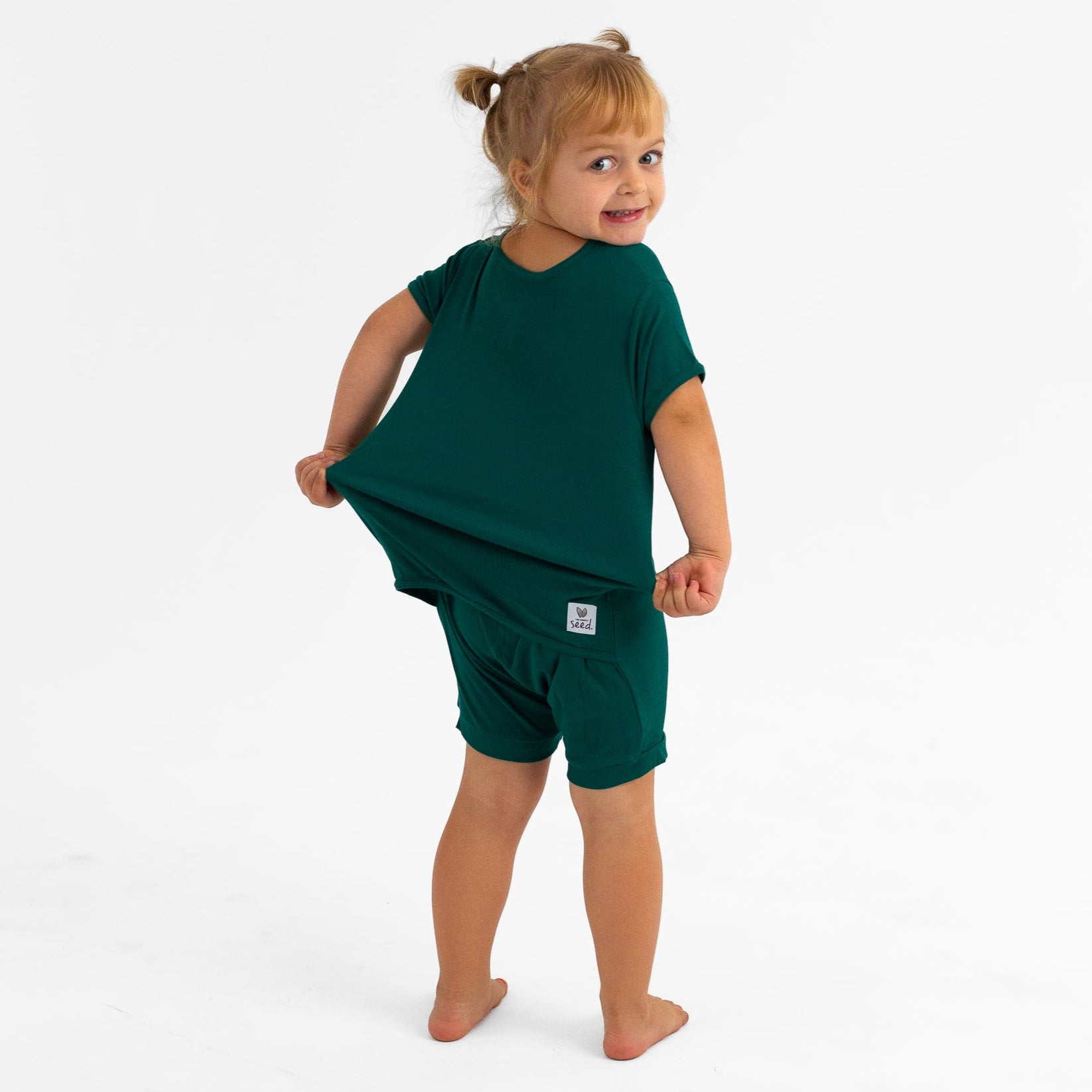 Emerald Shorty Romper
