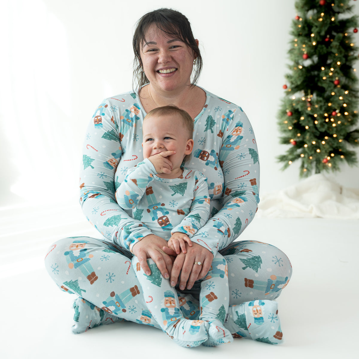 Frosted Flurry Soldiers Day to Night Romper Luxe Edition | Cotton Bamboo Blend