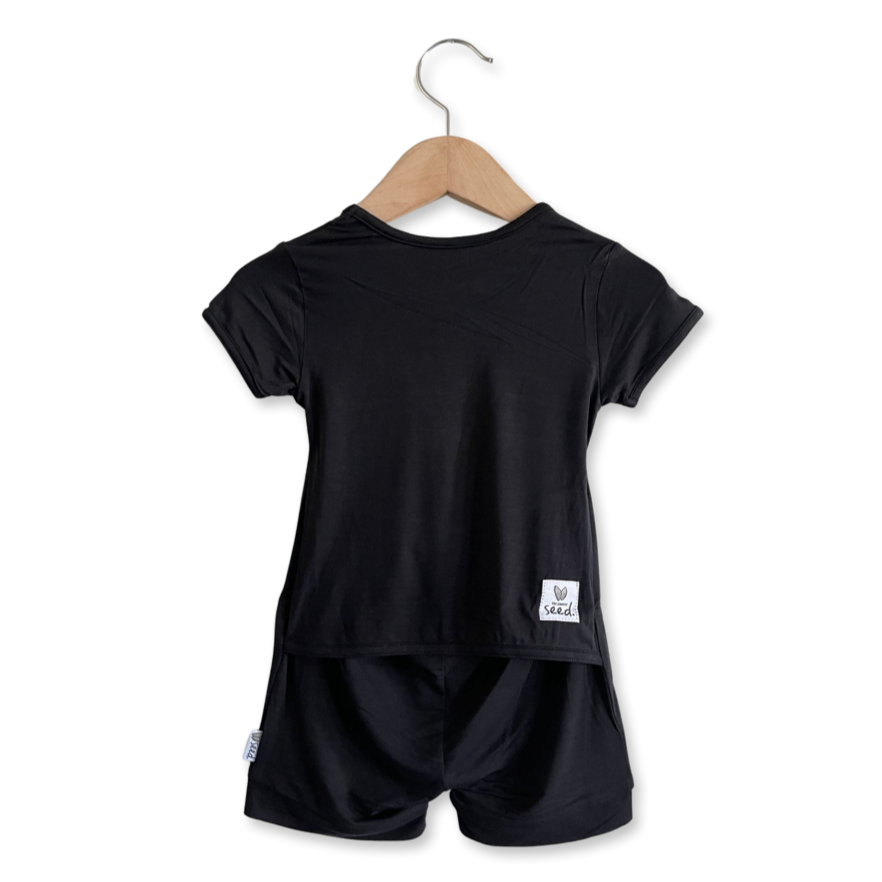 Black Shorty Romper