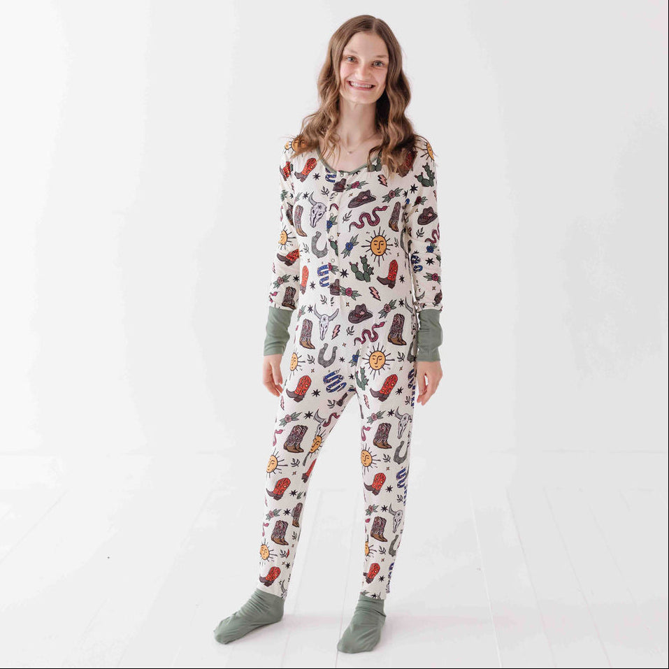 High Noon At Your Leisure Snap Down Adult Romper