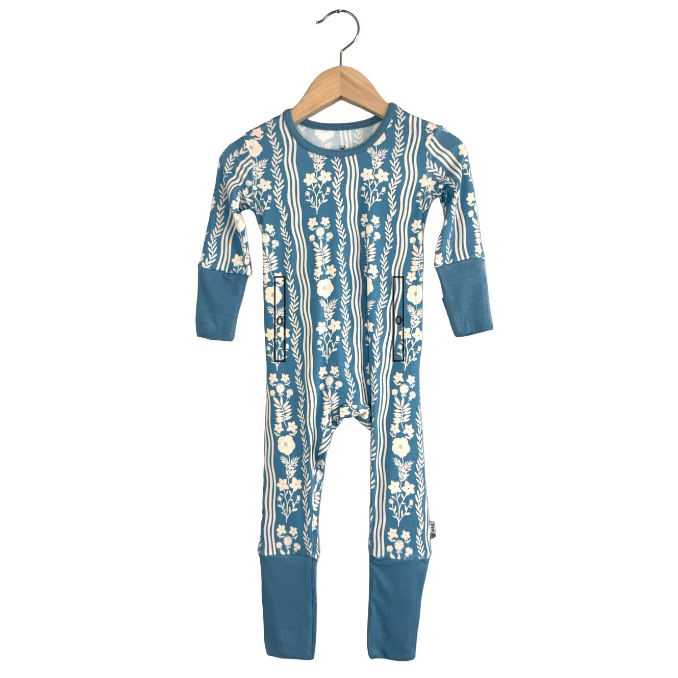 Whimsy Blue Adaptive Tube Access Day to Night Romper