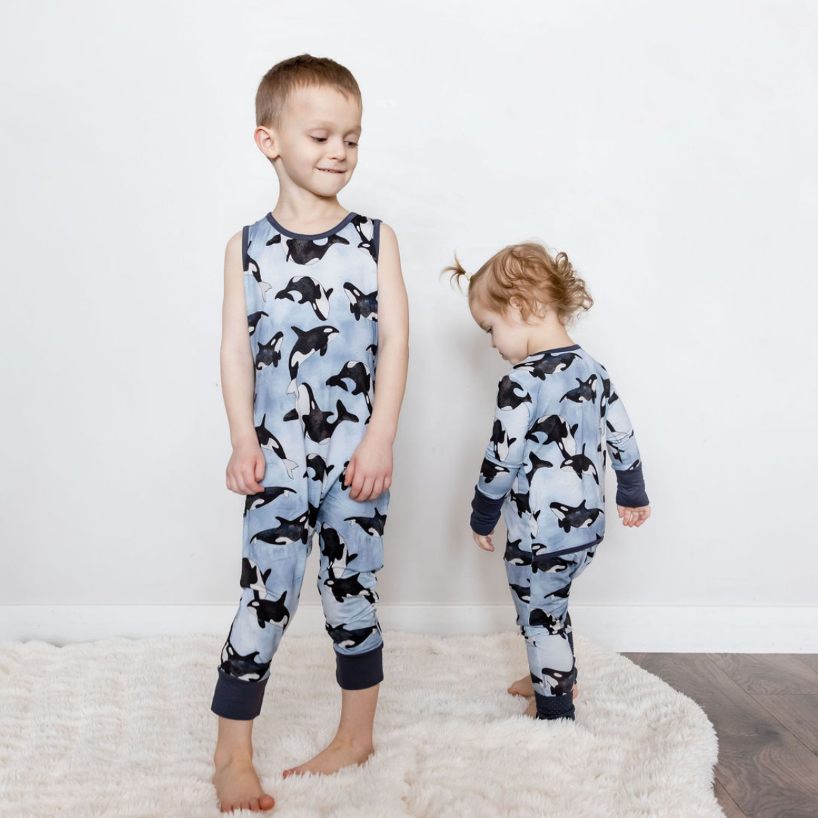 Save the Whales Day to Night Romper