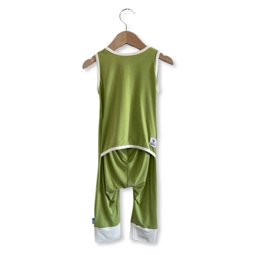 Pistachio Sleeveless Romper