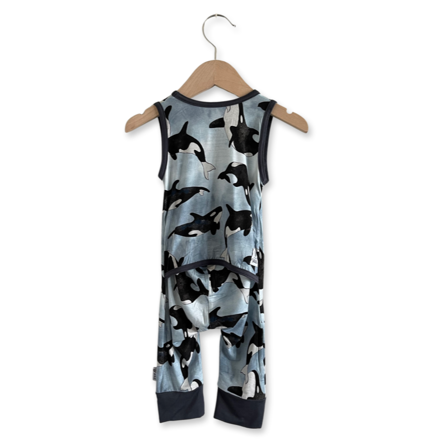Save the Whales Sleeveless Romper