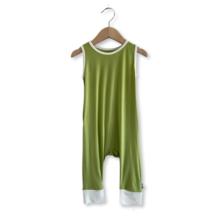 Pistachio Sleeveless Romper